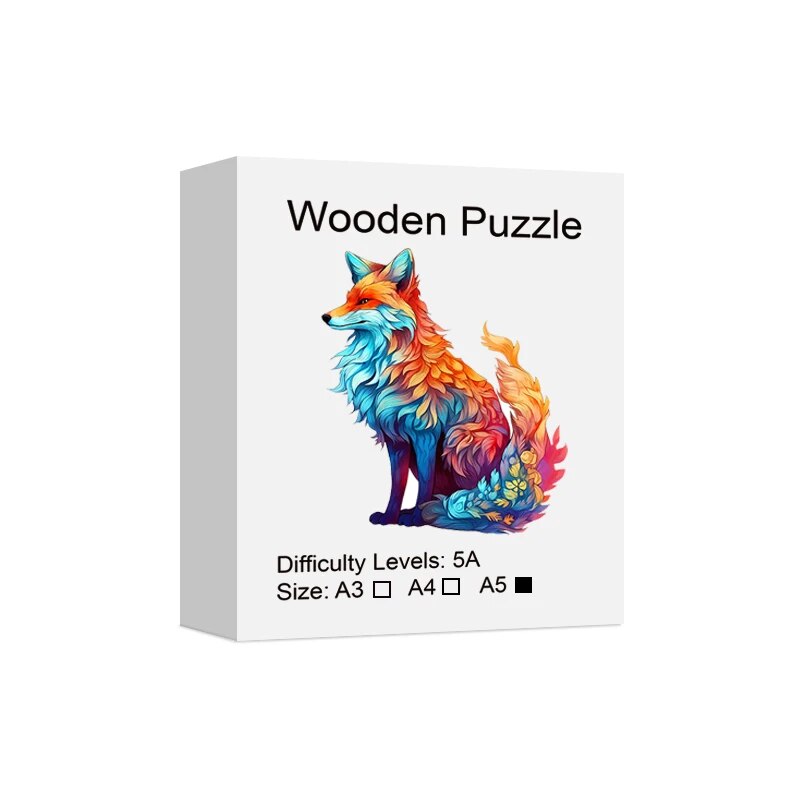 Firey Fox Wooden Puzzle