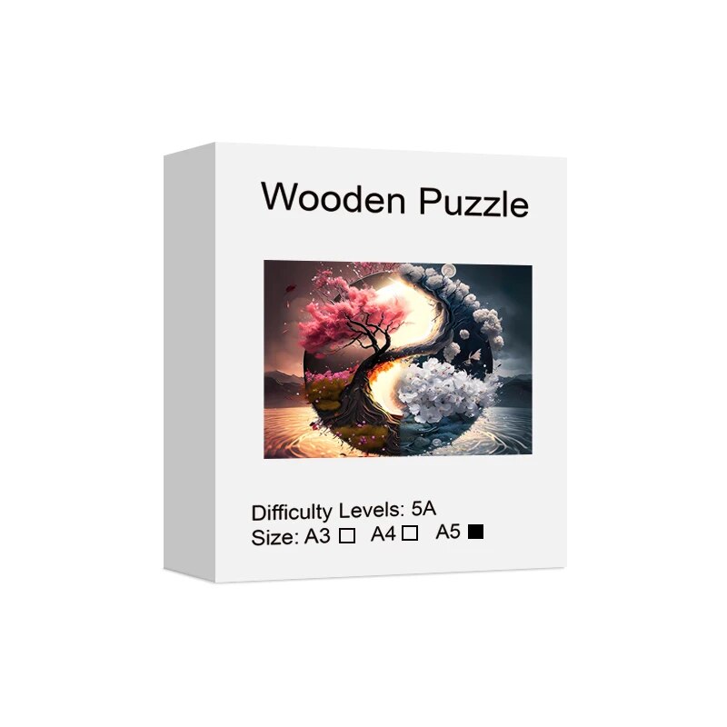 yin-and-yang-cherry-blussum-pink-white-tree-puzzle-A5-difficulty