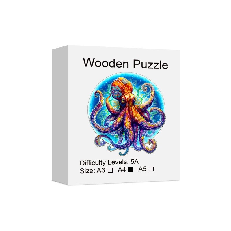 Rainbow OctoWood Puzzle