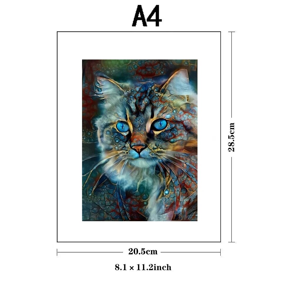 Bob the Cat Oil Painting Wooden Puzzle