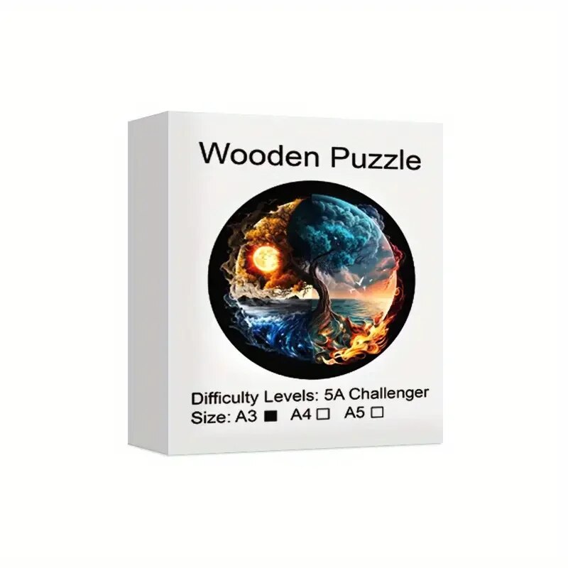 Tidal Flames Wooden Puzzle