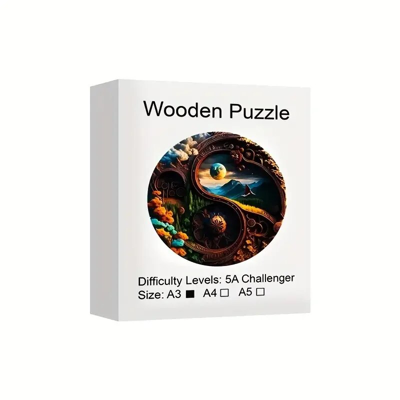 Nature's Clockwork Wooden Puzzle