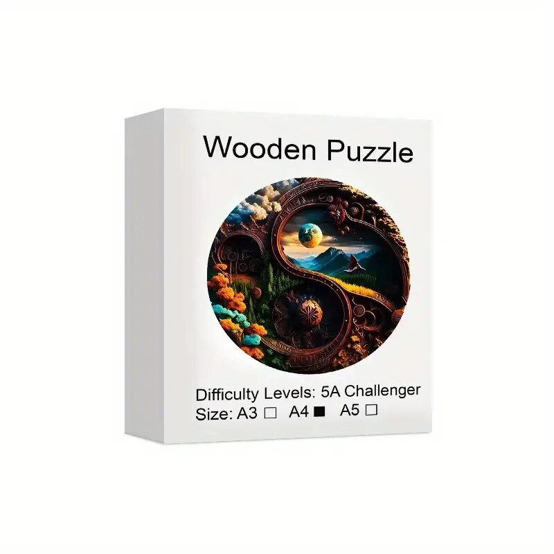 Nature's Clockwork Wooden Puzzle