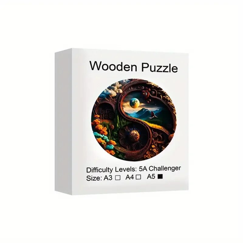 Nature's Clockwork Wooden Puzzle