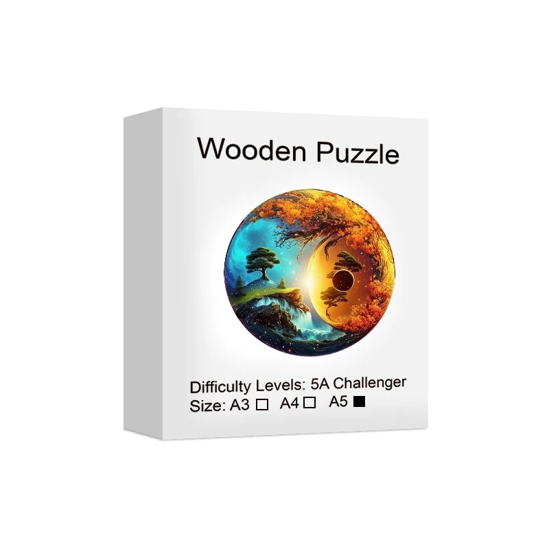 Waterfall Reflections Wooden Puzzle