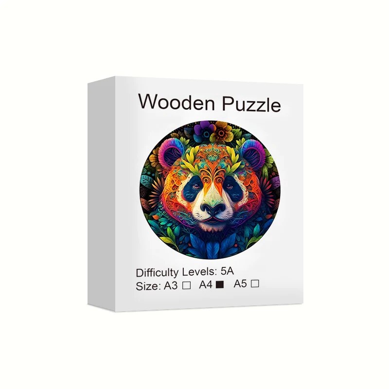 Prismatic Panda Wooden Puzzle