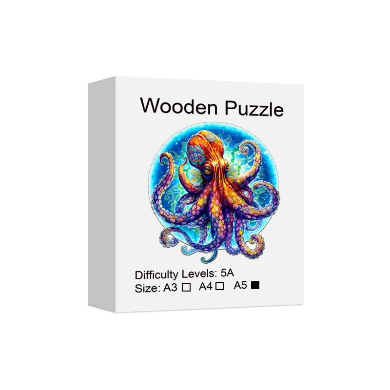 Rainbow OctoWood Puzzle