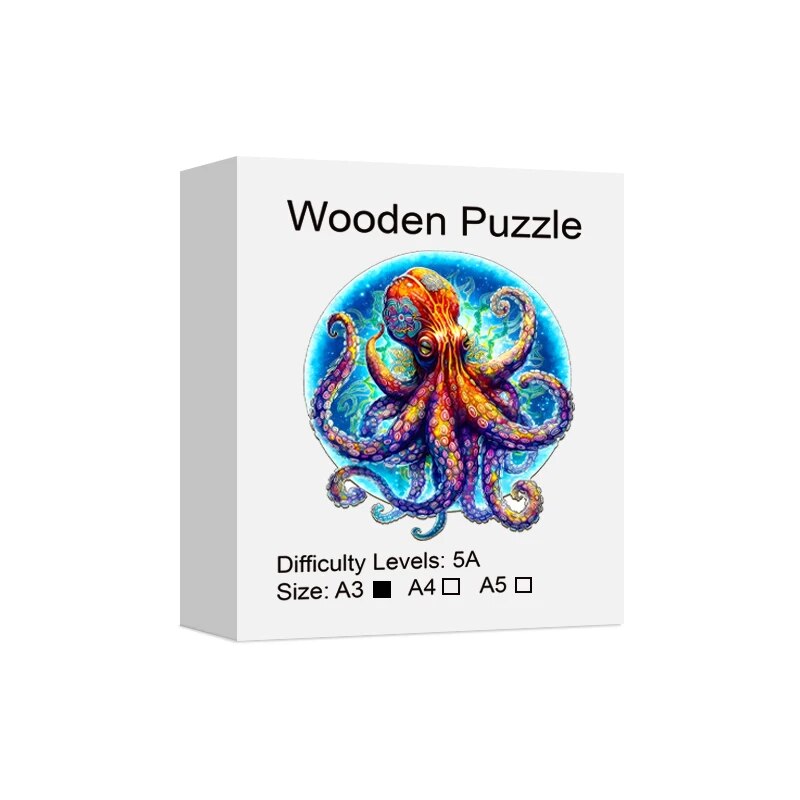 Rainbow OctoWood Puzzle