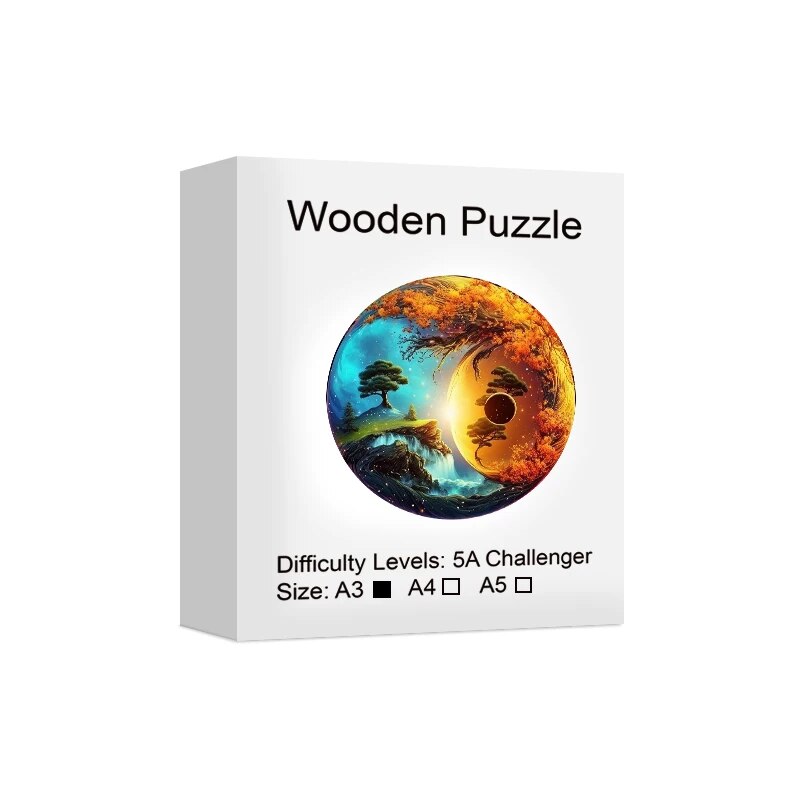 Waterfall Reflections Wooden Puzzle