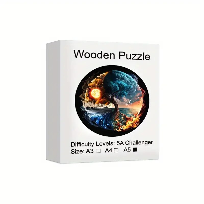 Tidal Flames Wooden Puzzle