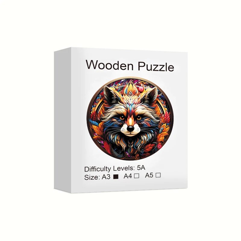 Hypno Racoon Wooden Puzzle